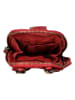Bellicci Skórzana torebka "Emberly" w kolorze czerwonym na telefon - 11 x 18,5 x 2,5 cm