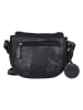 Bellicci Leder-Umhängetasche "Esme" in Schwarz - (B)18 x (H)16 x (T)6 cm