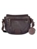 Bellicci Skórzana torebka "Esme" w kolorze ciemnobrązowym - 18 x 16 x 6 cm