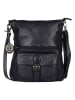 Bellicci Leder-Umhängetasche "Eva" in Schwarz - (B)34 x (H)29 x (T)4,5 cm