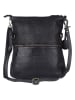 Bellicci Leder-Umhängetasche "Eva" in Schwarz - (B)34 x (H)29 x (T)4,5 cm
