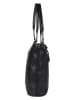 Bellicci Leder-Shopper in Schwarz - (B)39 x (H)34,5 x (T)12 cm