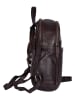 Bellicci Leder-Rucksack "Eve" in Dunkelbraun - (B)22 x (H)29 x (T)9 cm