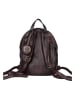 Bellicci Leder-Rucksack "Eve" in Dunkelbraun - (B)22 x (H)29 x (T)9 cm