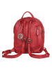 Bellicci Leder-Rucksack "Eve" in Rot - (B)22 x (H)29 x (T)9 cm