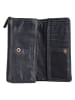 Bellicci Leder-Geldbörse "Eliza" in Schwarz - (B)18 x (H)9 x (T)4,5 cm