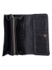 Bellicci Leder-Geldbörse "Eliza" in Schwarz - (B)18 x (H)9 x (T)4,5 cm