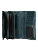 Bellicci Skórzany portfel "Eliza" w kolorze morskim - 18 x 9 x 4,5 cm