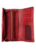 Bellicci Leder-Geldbörse "Eliza" in Rot - (B)18 x (H)9 x (T)4,5 cm