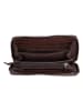 Bellicci Leder-Geldbörse "Eleanor" in Dunkelbraun - (B)19,5 x (H)9,5 x (T)2,5 cm
