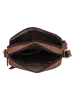 SPARWELL Leder-Umhängetasche "Brody" in Braun - (B)20,5 x (H)24 x (T)6,5 cm