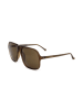 Linda Farrow Męskie okulary przeciwsłoneczne w kolorze brązowym