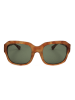 Dries Van Noten Unisex-Sonnenbrille in Hellbraun/ Grün