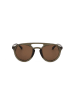 Linda Farrow Unisex-Sonnenbrille in Khaki/ Braun