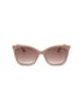 Jimmy Choo Damskie okulary przeciwsłoneczne w kolorze beżowo-złoto-jasnobrązowym
