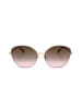 Jimmy Choo Damen-Sonnenbrille in Gold/ Hellbraun