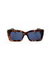Jimmy Choo Damen-Sonnenbrille in Braun-Orange/ Blau