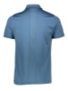 Mizuno Sportowa koszulka polo "Shadow" w kolorze niebieskim