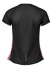 Mizuno Koszulka "DryAeroFlow" w kolorze czarno-różowym do biegania