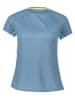 Mizuno Koszulka "DryAeroFlow" w kolorze niebiesko-turkusowym do biegania