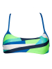 Arena Biustonosz bikini w kolorze niebiesko-zielono-czarnym