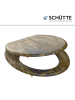 Schütte Toiletbril "Solid Wood" bruin