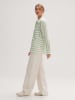 OPUS Bluse in Weiß/ Grün