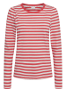 NÜMPH Koszulka "Nudizzy" w kolorze czerwono-białym
