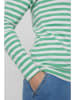 NÜMPH Koszulka "Nudizzy" w kolorze zielono-białym