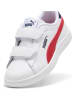 Puma Leder-Sneakers "Puma Smash 3.0 L V PS" in Weiß/ Rot