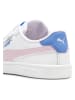 Puma Leder-Sneakers "Smash 3.0 L V PS" in Weiß/ Rosa/ Blau