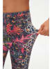 lovetti Legginsy w kolorze niebieskim ze wzorem