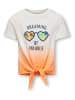 KIDS ONLY Shirt "Nina" wit/oranje