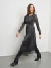 TAIFUN Sukienka w kolorze srebrno-czarnym