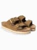 BAYTON Leren slippers "Atlas" lichtbruin