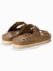 BAYTON Leren slippers "Atlas" lichtbruin
