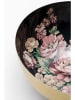 Kare Decoratieve schaal "Wild Roses" goudkleurig/zwart - (H)12 x Ø 26 cm