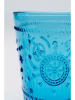 Kare 6er-Set: Wasserglas "Greece" in Blau - (H)12,8 x Ø 8,6 cm