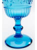 Kare 6-delige set: wijnglazen "Greece" blauw - (H)16,5 x Ø 8,6 cm