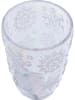 Kare 6er-Set: Wassergläser "Ice Flowers" in Bunt - (H)14 x Ø 8 cm