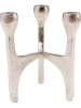 Kare Kerzenständer "Stacky" in Silber - (B)13 x (H)15 x (T)12 cm