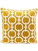 Kare Kussen "Caten" geel - (L)50 x (B)50 cm