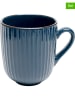 Kare 4-delige set: koffiekoppen "Muse" blauw - (H)12,2 x Ø 10,5 cm