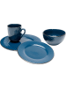 Kare 4-delige set: ontbijtborden "Muse" blauw - Ø 20 cm