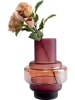 Kare Vase "Rosie" in Rot - (H)24,5 x Ø 18,3 cm