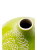 Kare Wazon "Big Bloom" w kolorze zielonym - wys. 21 x Ø 25 cm