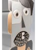 Kare Wazon "Abstract Gentleman" w kolorze czarno-szarym - 25 x 42,5 x 9 cm