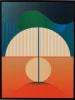 Kare Obraz "Sunset" ze wzorem w ramce - 75 x 100 cm
