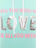 Zwillingsherz Bluza "Love is all you need" w kolorze turkusowym