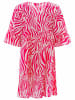 Zwillingsherz Kleid "Zebra Dreams" in Pink/ Weiß